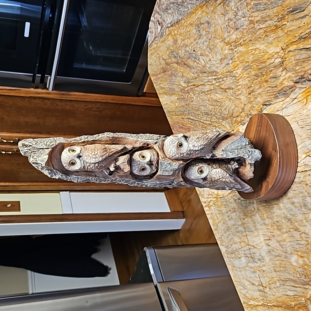 Vintage Paul R. Carrico NIGHTWATCH  Limited Edition Owl Sculpture